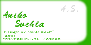 aniko svehla business card